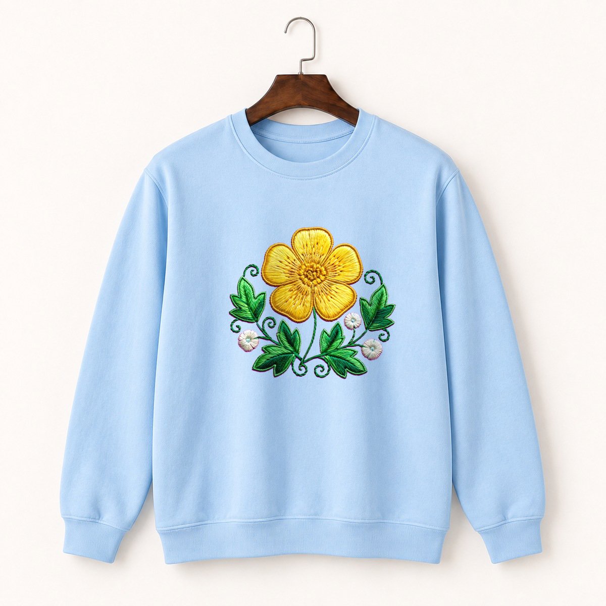 Buttercup Flower Crewneck Sweatshirt 1