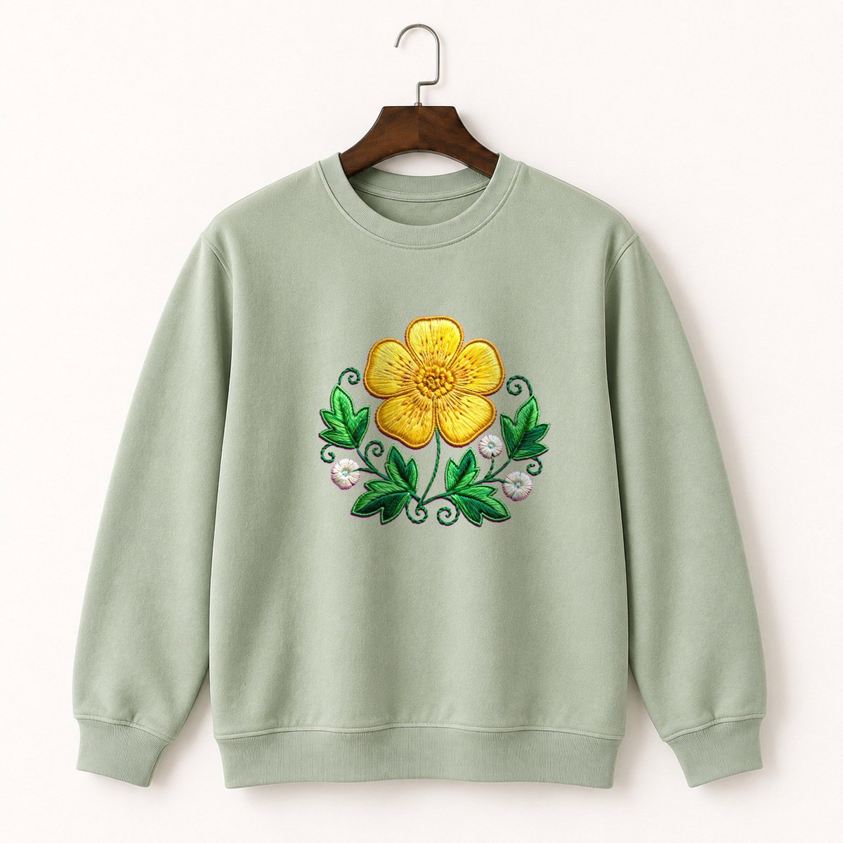 Buttercup Flower Crewneck Sweatshirt 2