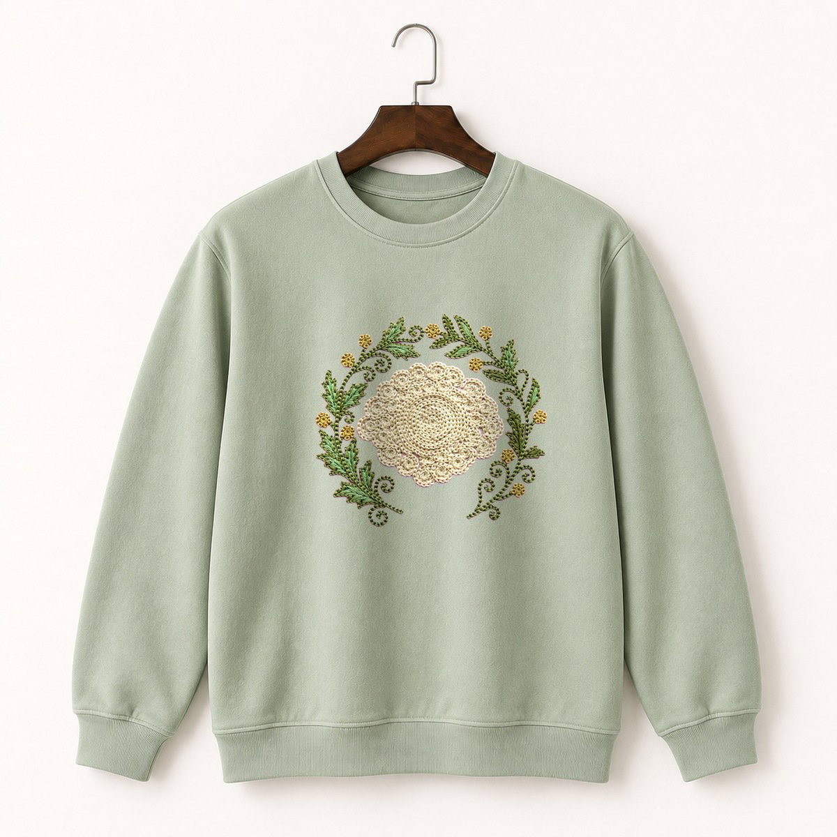 Yarrow Flower Crewneck Sweatshirt 2
