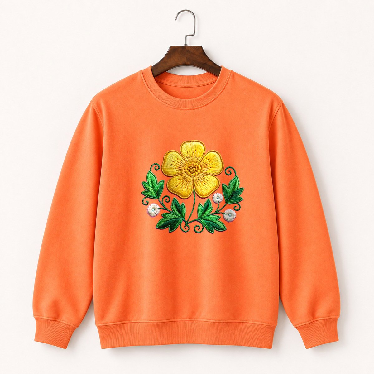 Buttercup Flower Crewneck Sweatshirt 3