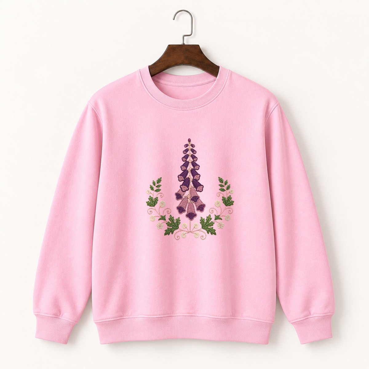 Foxglove Flower Crewneck Sweatshirt 4