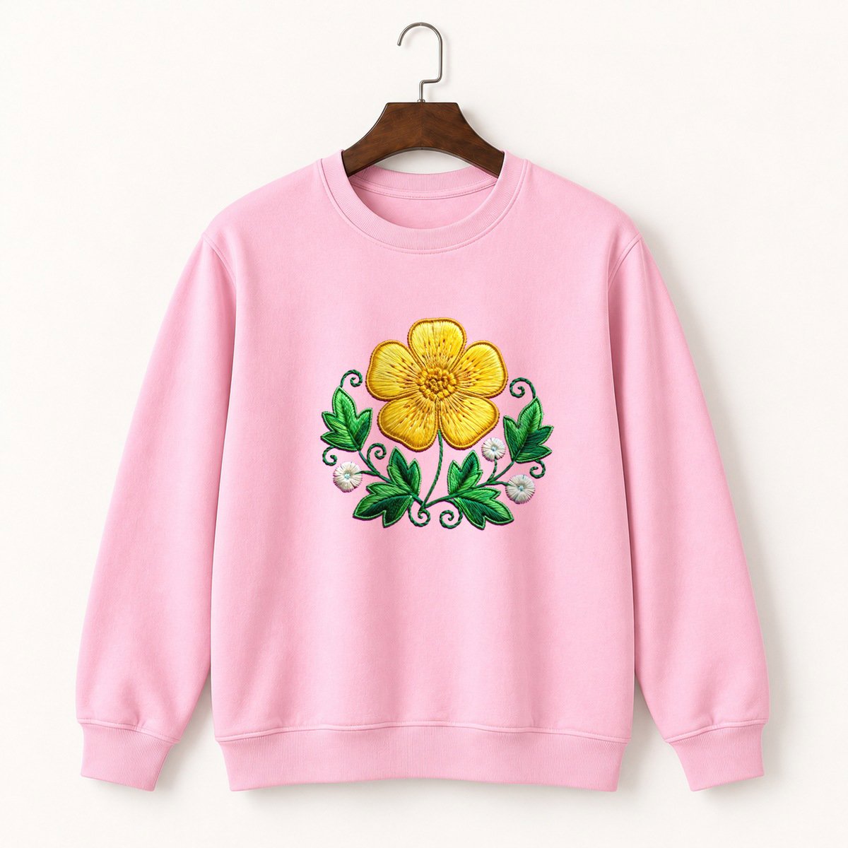 Buttercup Flower Crewneck Sweatshirt 4