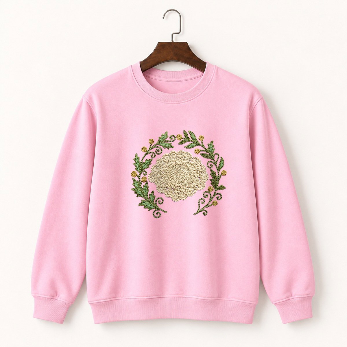 Yarrow Flower Crewneck Sweatshirt 4