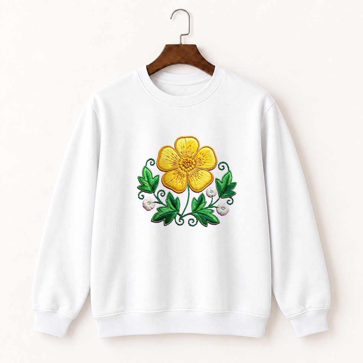 Buttercup Flower Crewneck Sweatshirt 5
