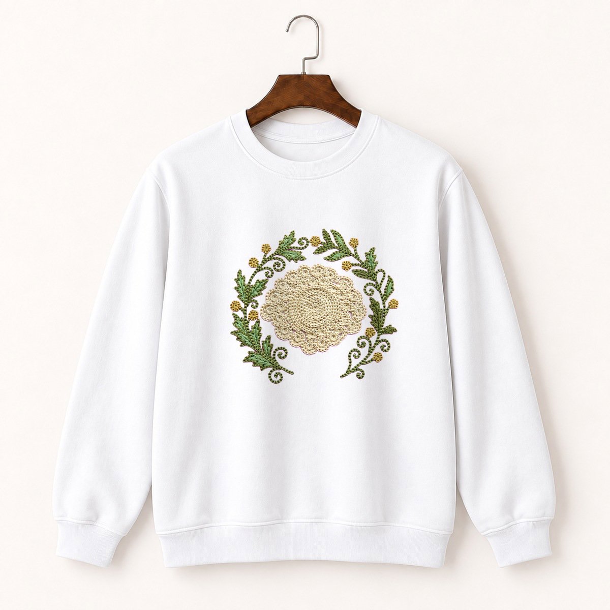 Yarrow Flower Crewneck Sweatshirt 5