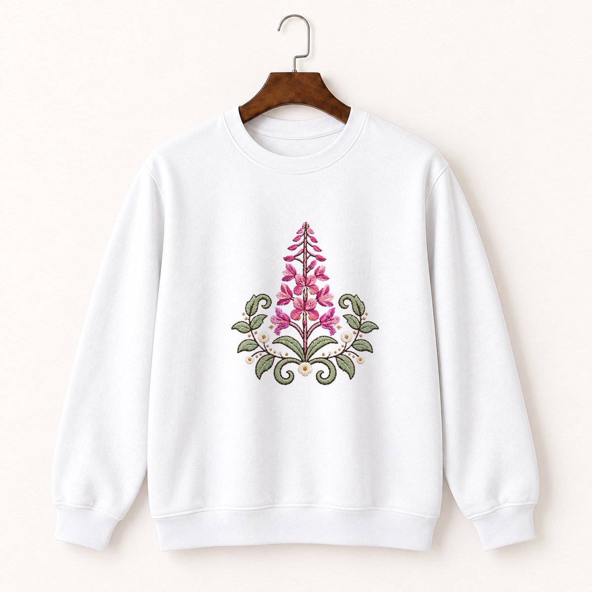 Fireweed Flower Crewneck Sweatshirt 5