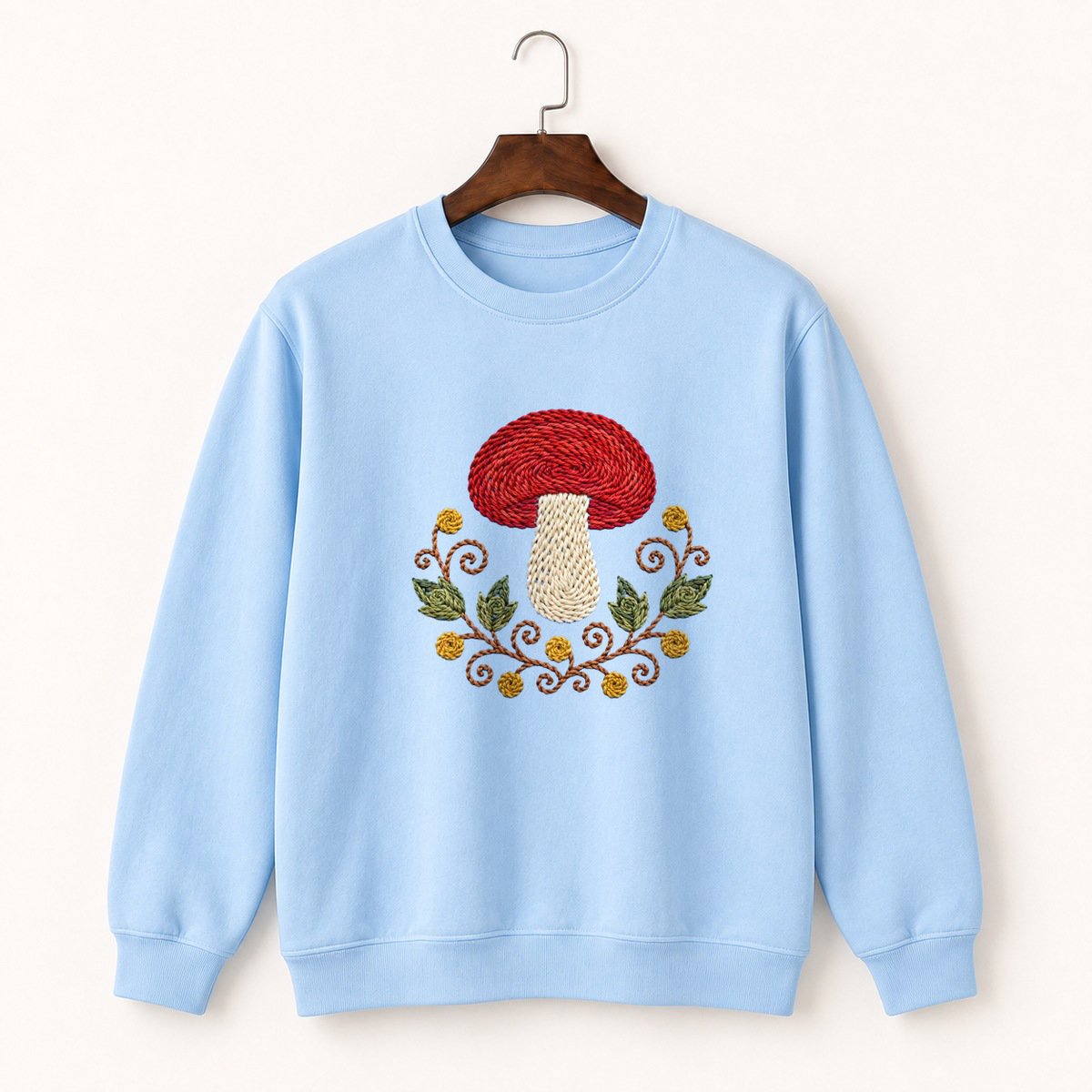 Russula Mushroom Crewneck Sweatshirt 1