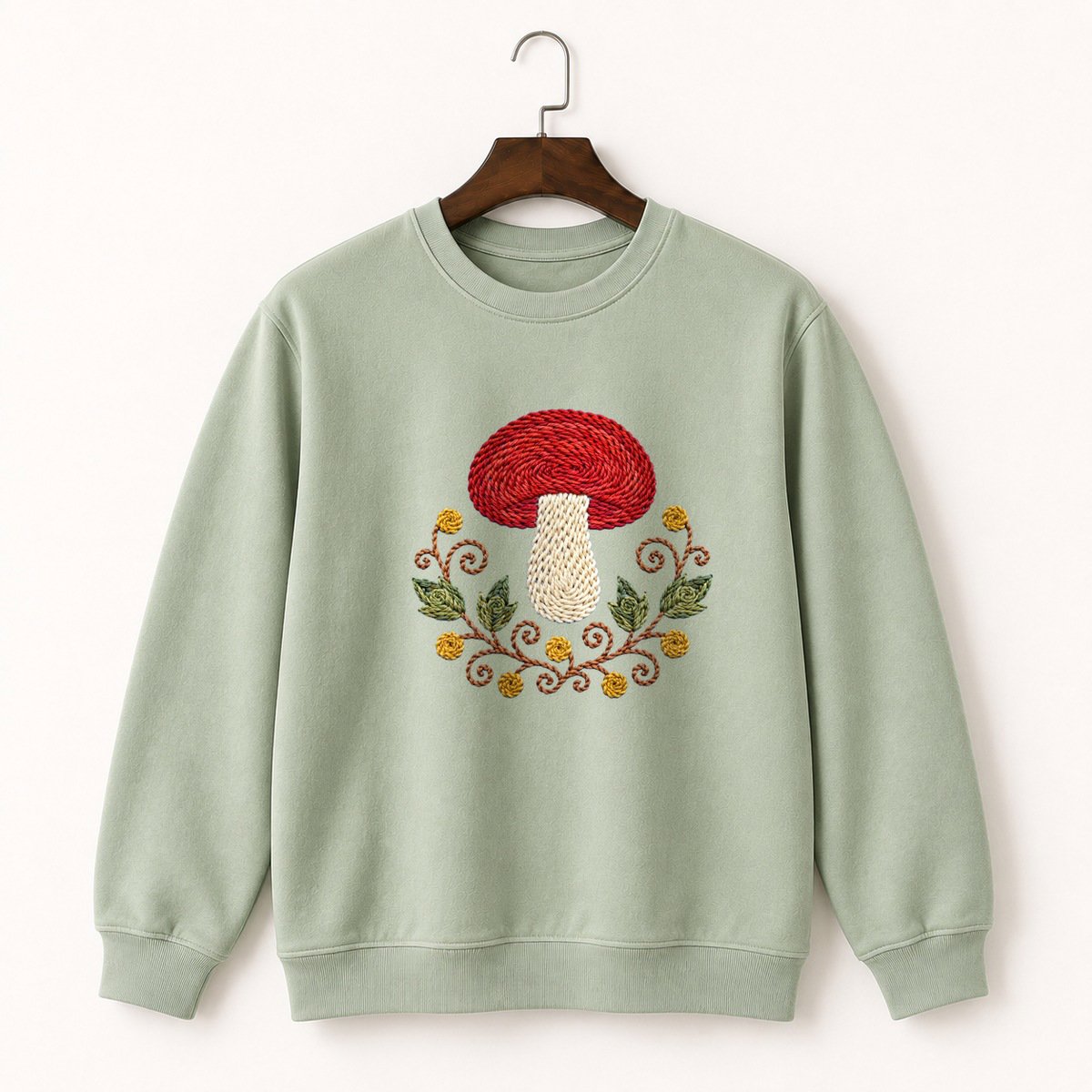 Russula Mushroom Crewneck Sweatshirt 2