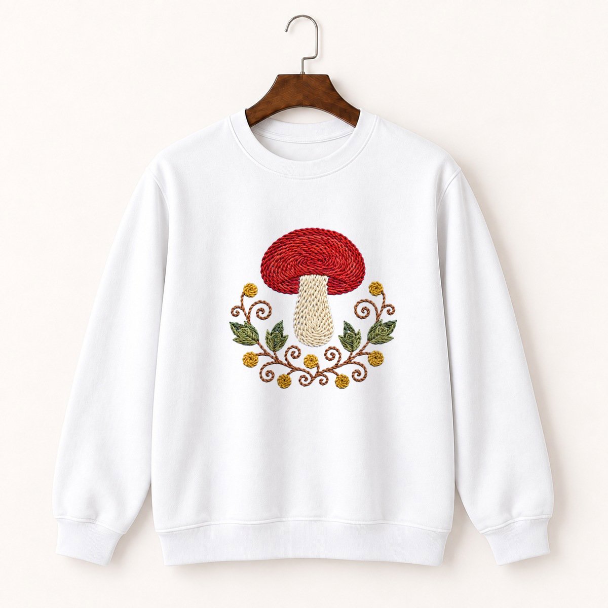 Russula Mushroom Crewneck Sweatshirt 5