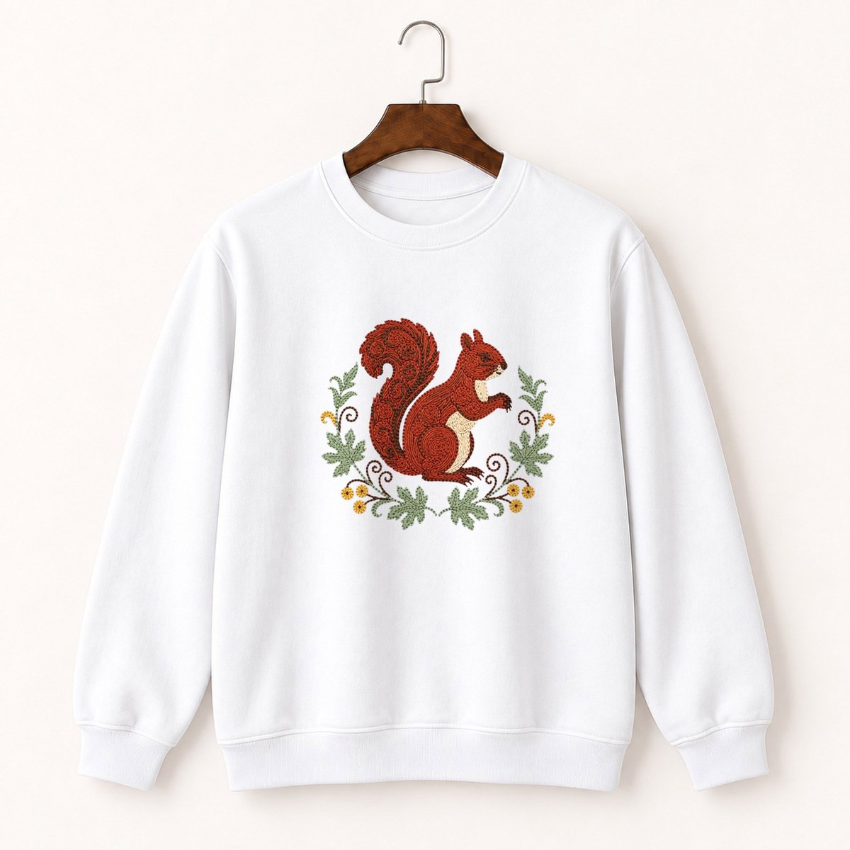 Red Squirrel Crewneck Sweatshirt 5