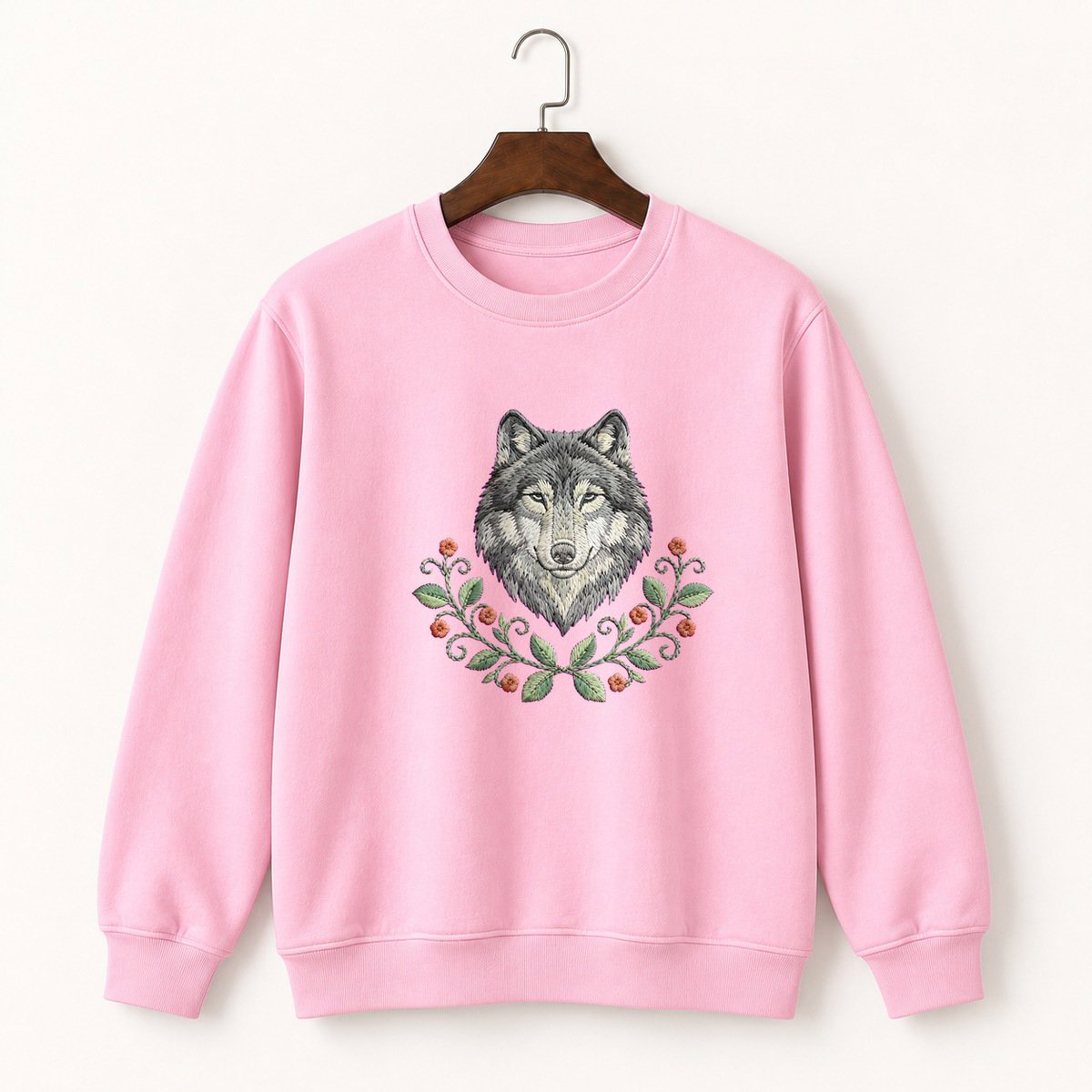 Gray Wolf Crewneck Sweatshirt 4