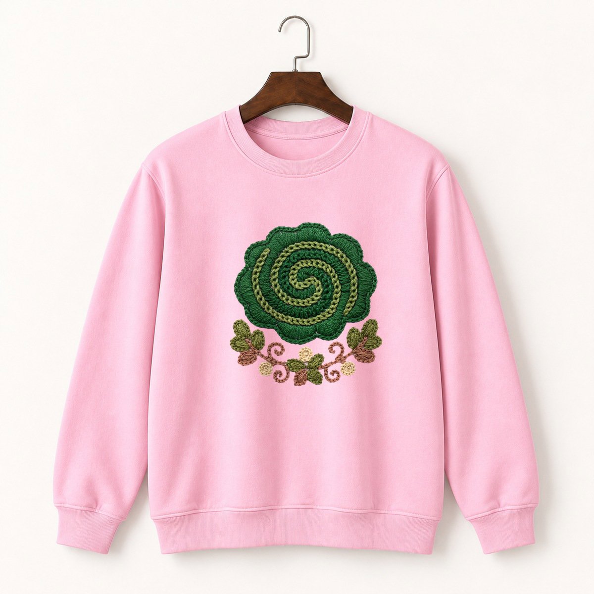 Woodland Moss Crewneck Sweatshirt 4