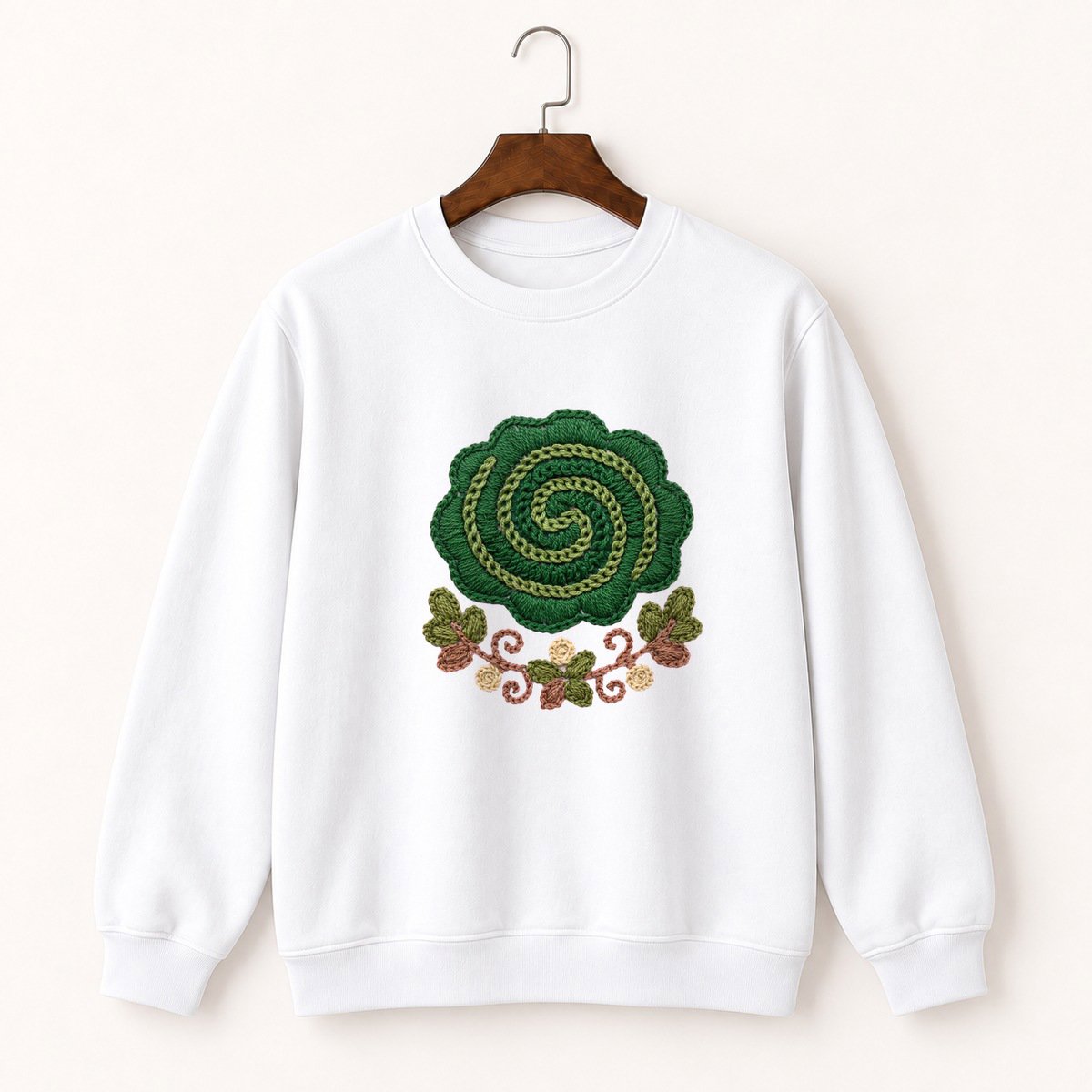 Woodland Moss Crewneck Sweatshirt 5