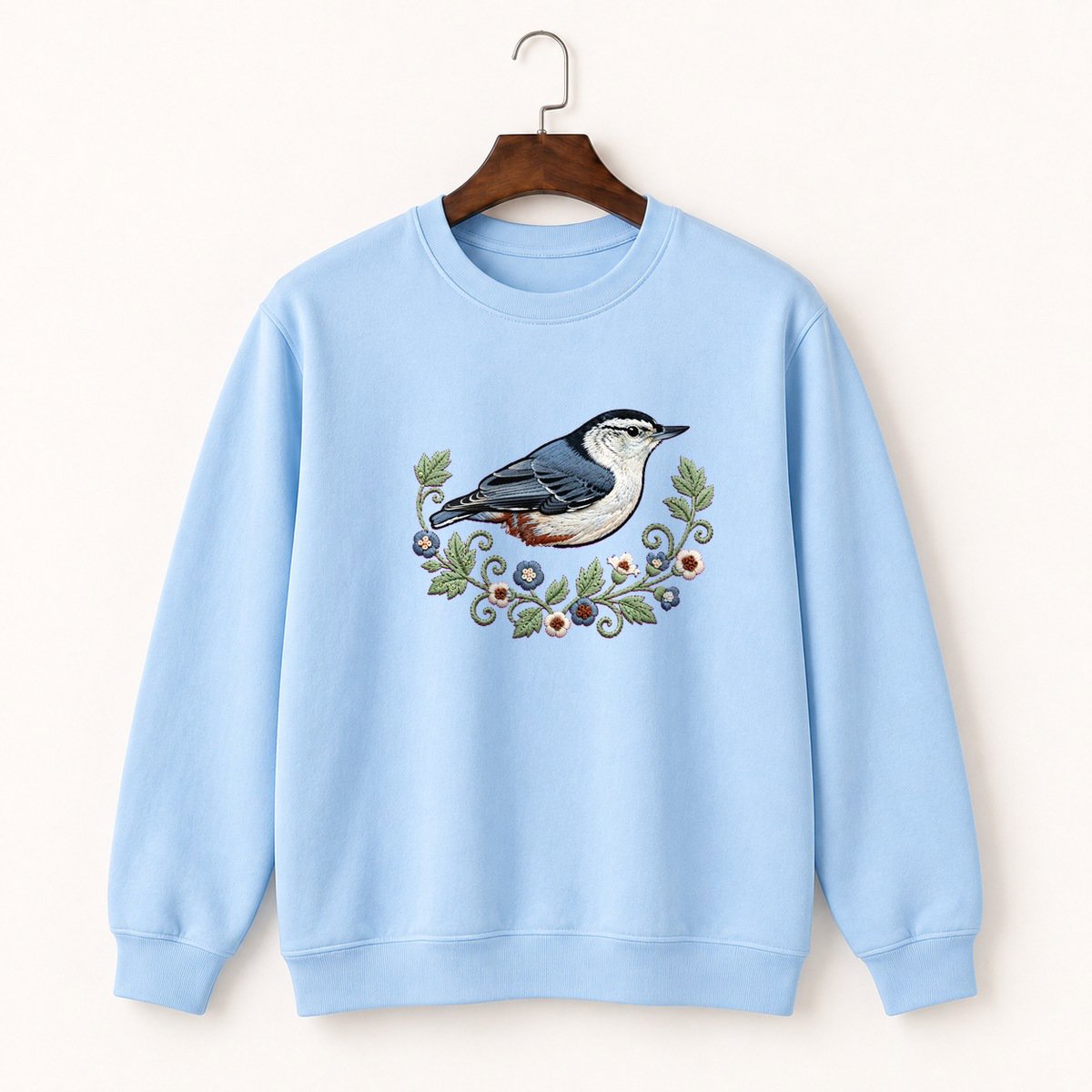 White-Breasted Nuthatch Crewneck Sweatshirt 1