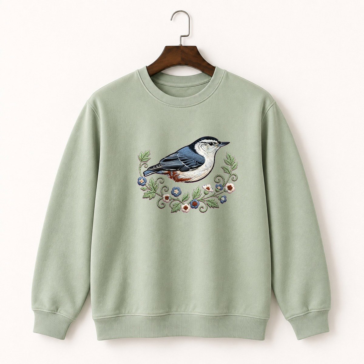 White-Breasted Nuthatch Crewneck Sweatshirt 2