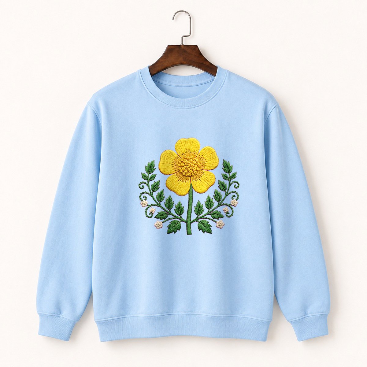 Buttercup Flower Crewneck Sweatshirt 1