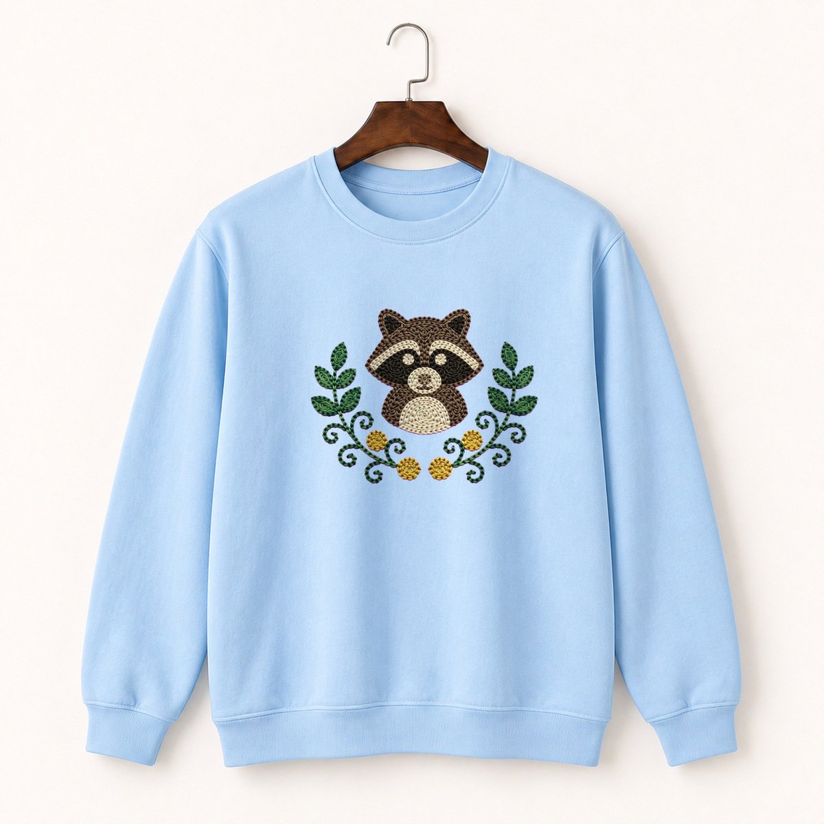 Raccoon Crewneck Sweatshirt 1