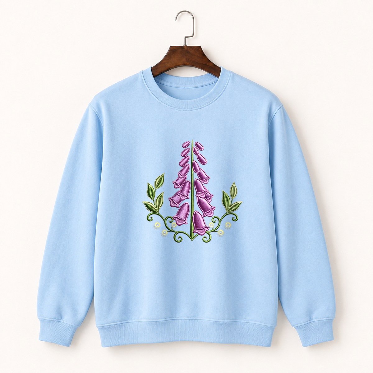 Foxglove Flower Crewneck Sweatshirt 1