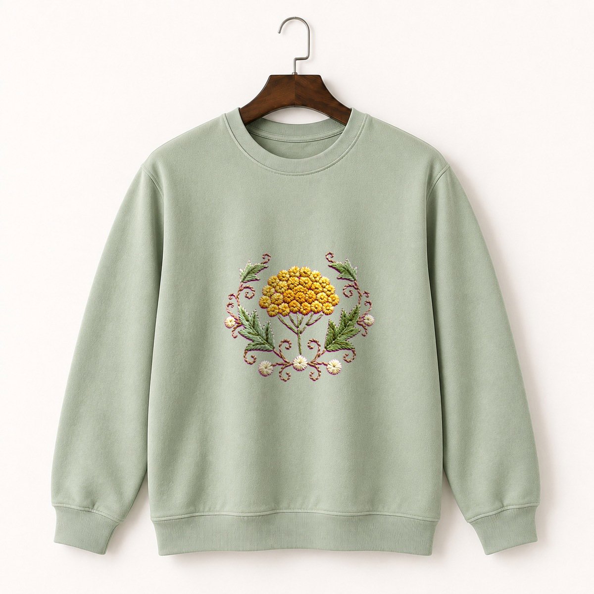 Yarrow Flower Crewneck Sweatshirt 2