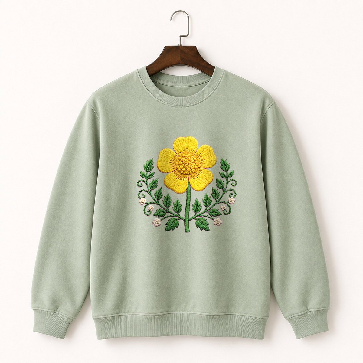 Buttercup Flower Crewneck Sweatshirt 2