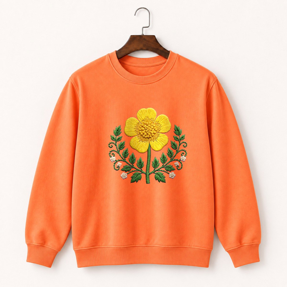 Buttercup Flower Crewneck Sweatshirt 3
