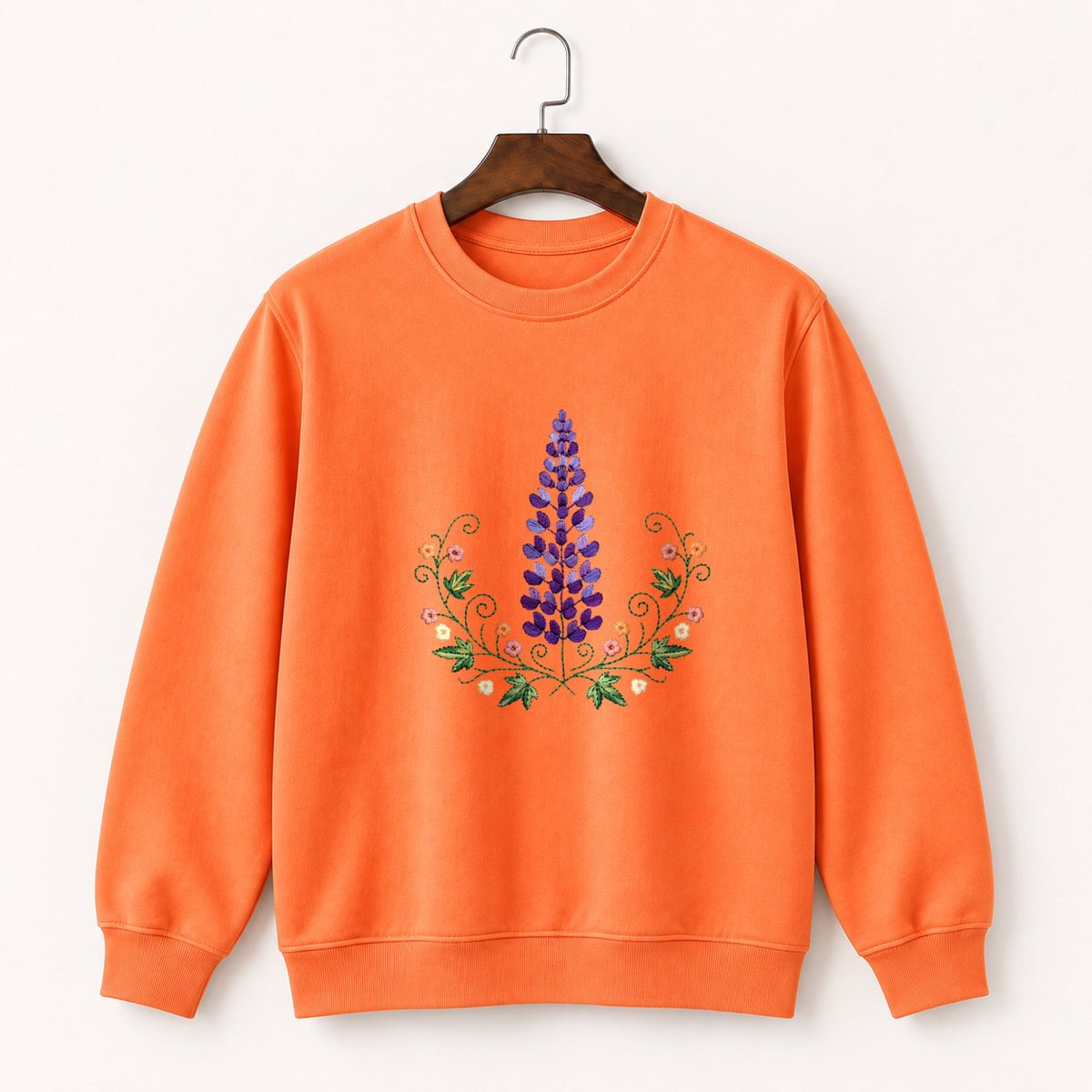 Lupine Flower Crewneck Sweatshirt 3