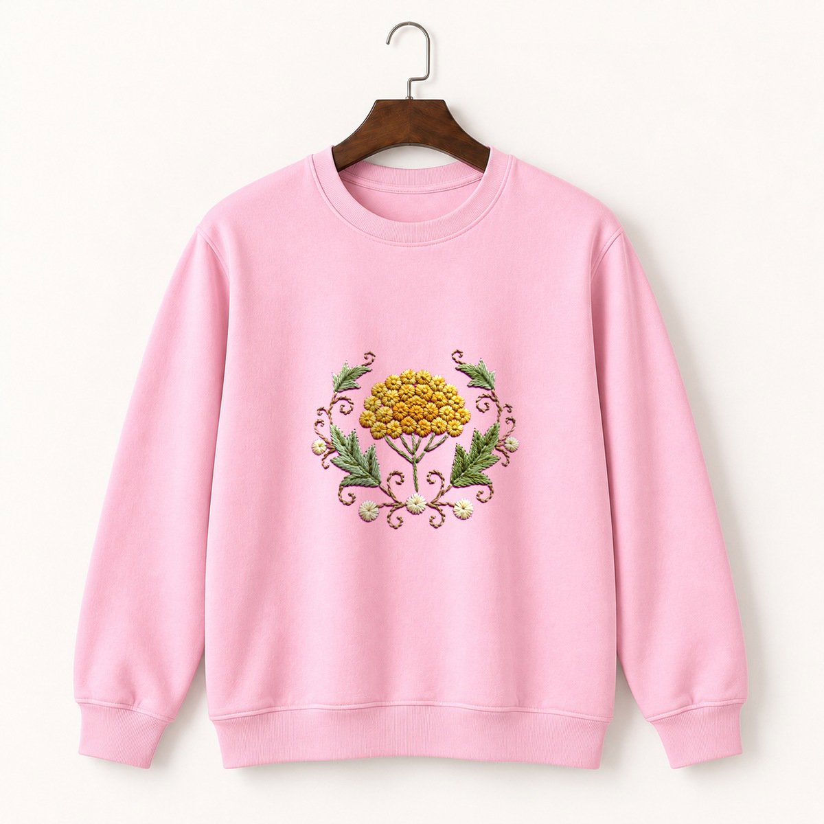 Yarrow Flower Crewneck Sweatshirt 4