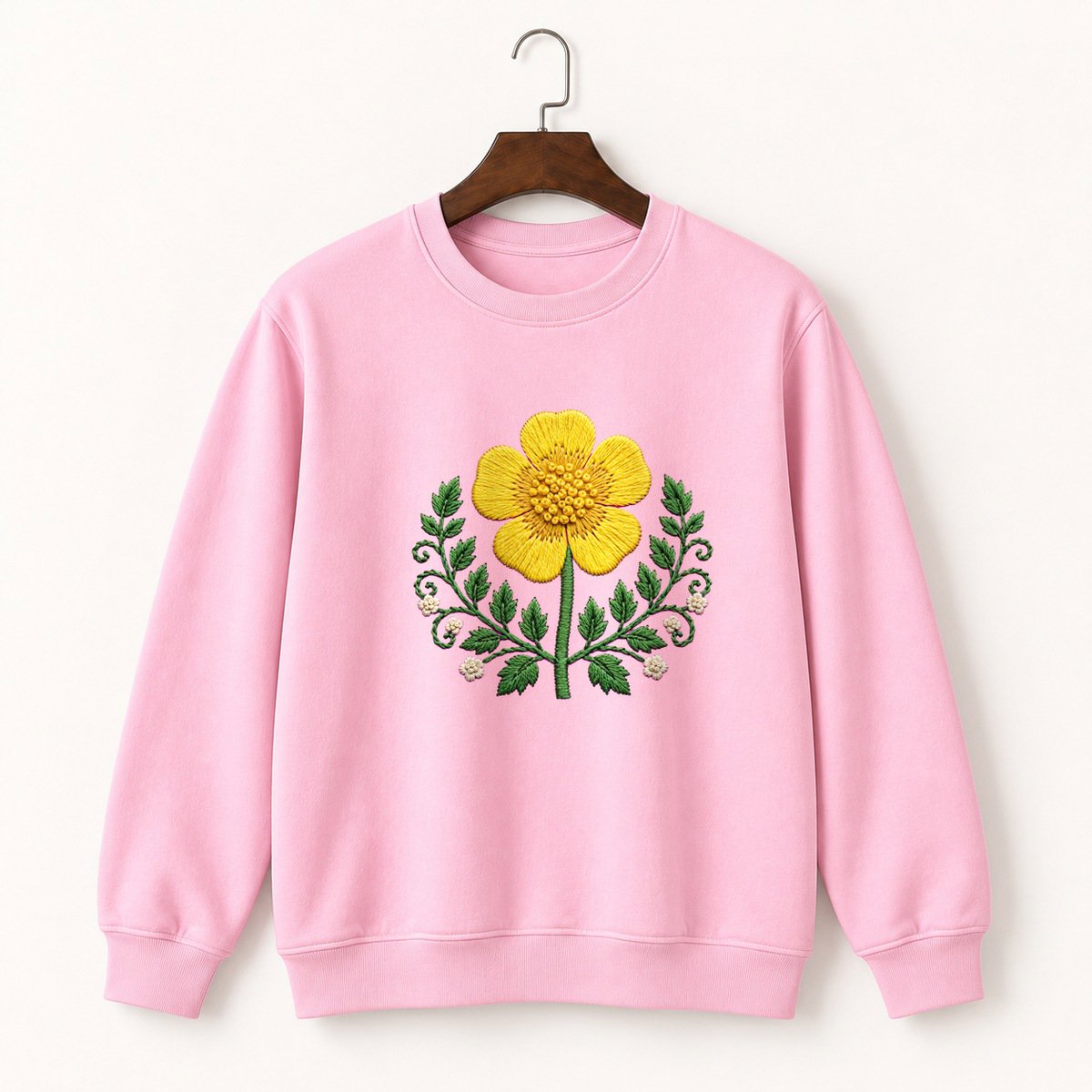 Buttercup Flower Crewneck Sweatshirt 4