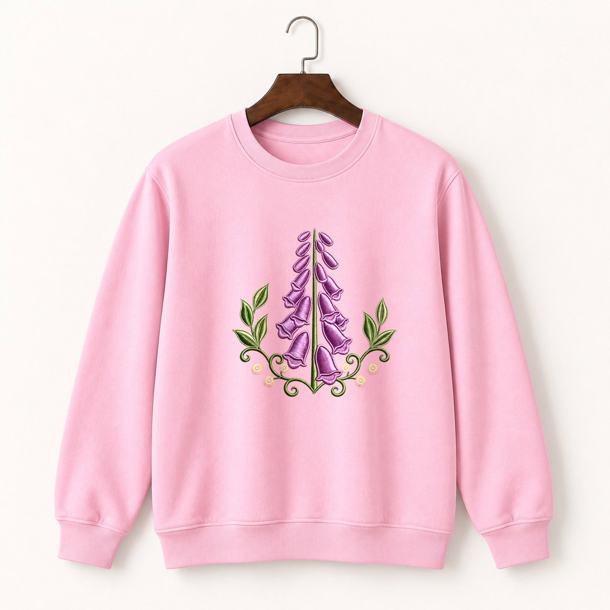 Foxglove Flower Crewneck Sweatshirt 4