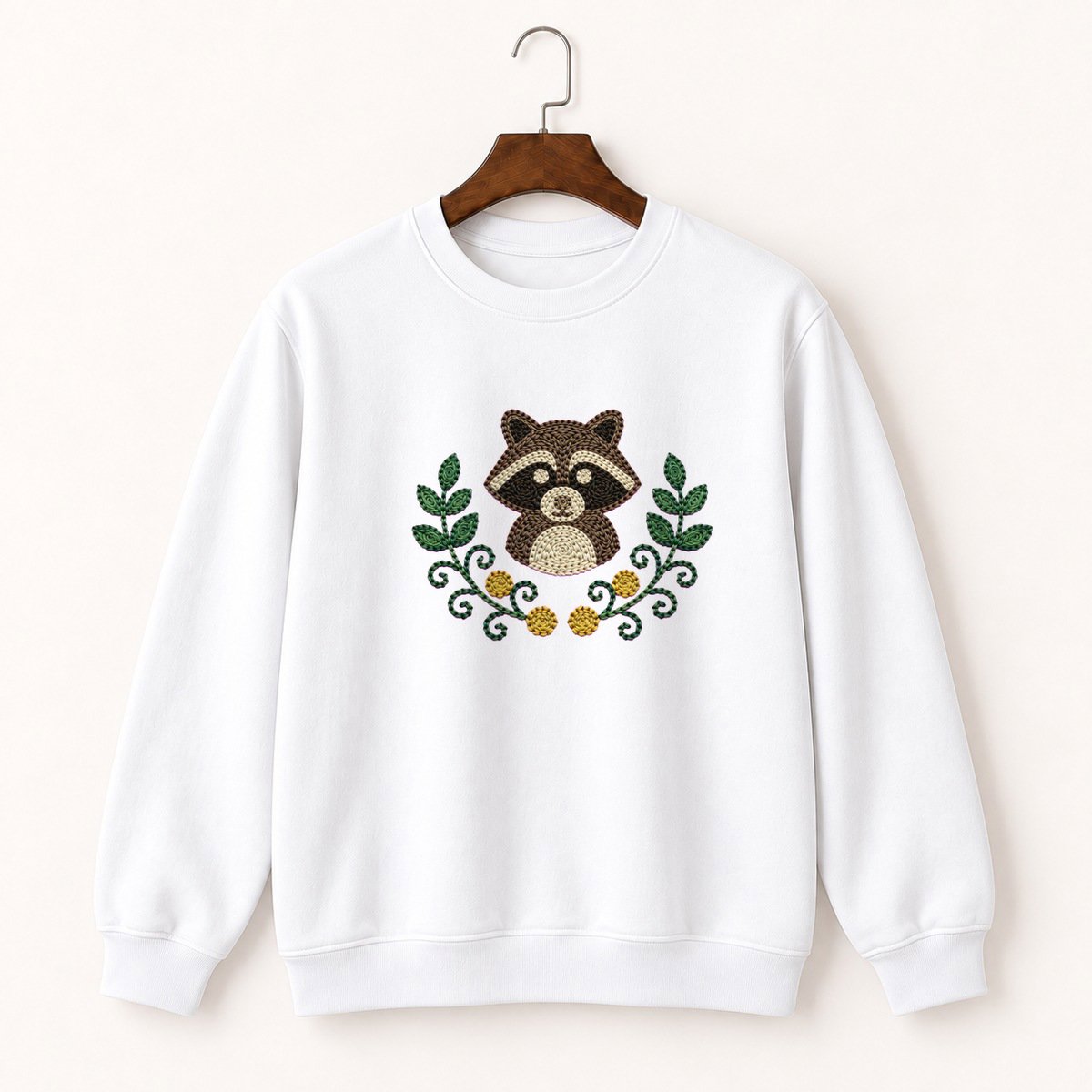 Raccoon Crewneck Sweatshirt 5