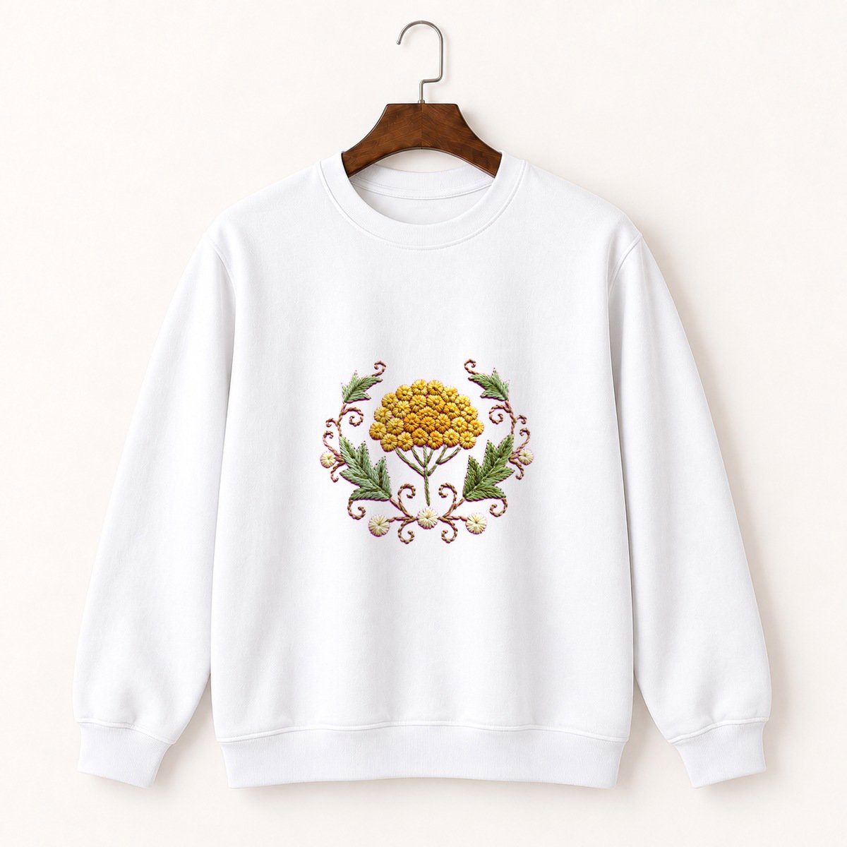 Yarrow Flower Crewneck Sweatshirt 5