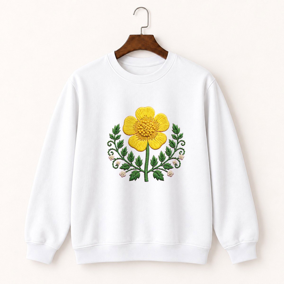 Buttercup Flower Crewneck Sweatshirt 5