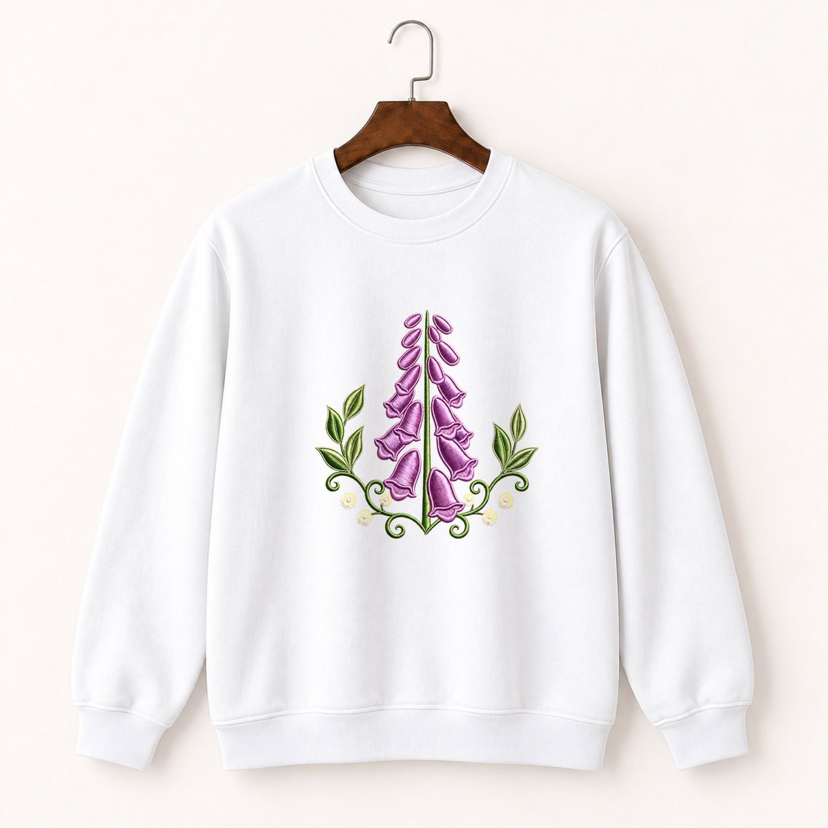 Foxglove Flower Crewneck Sweatshirt 5