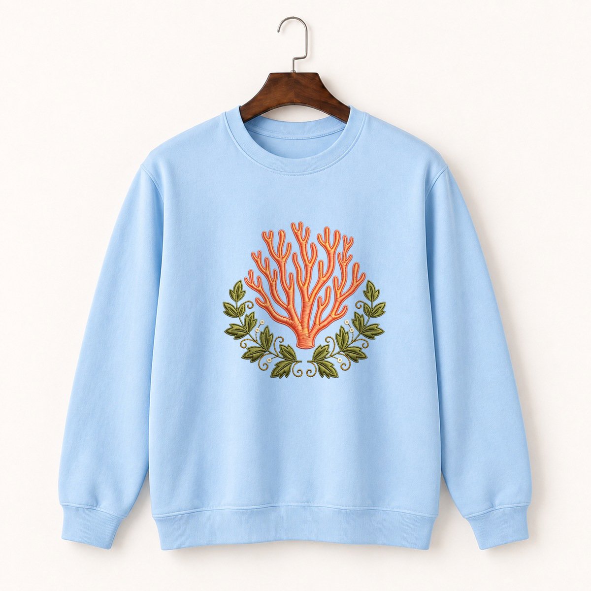 Coral Mushroom Crewneck Sweatshirt 1