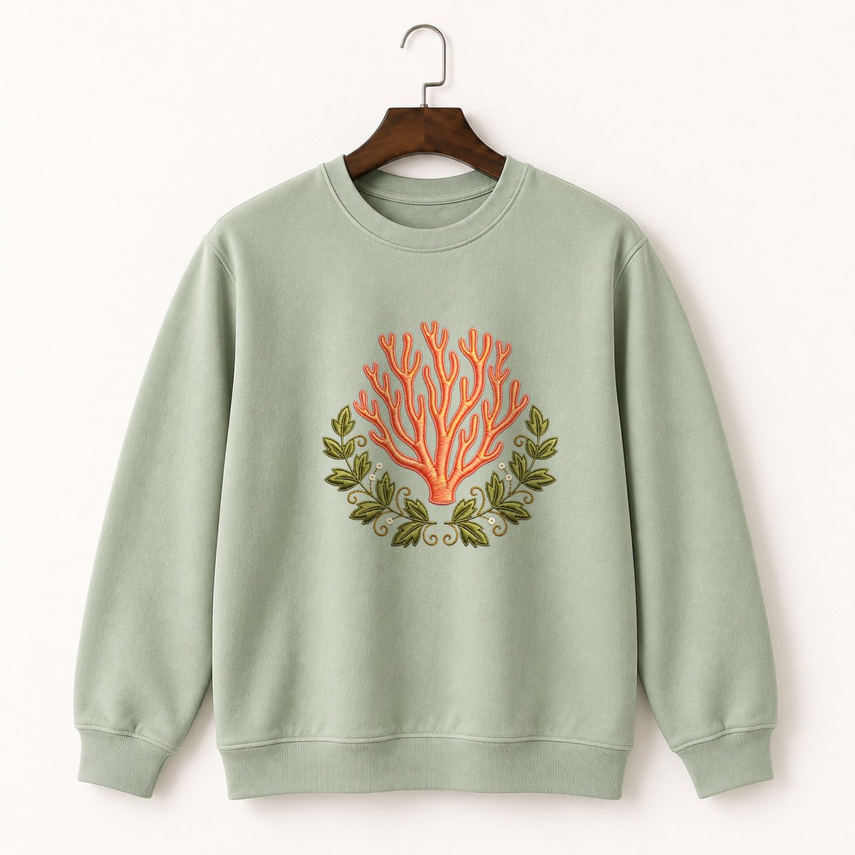 Coral Mushroom Crewneck Sweatshirt 2