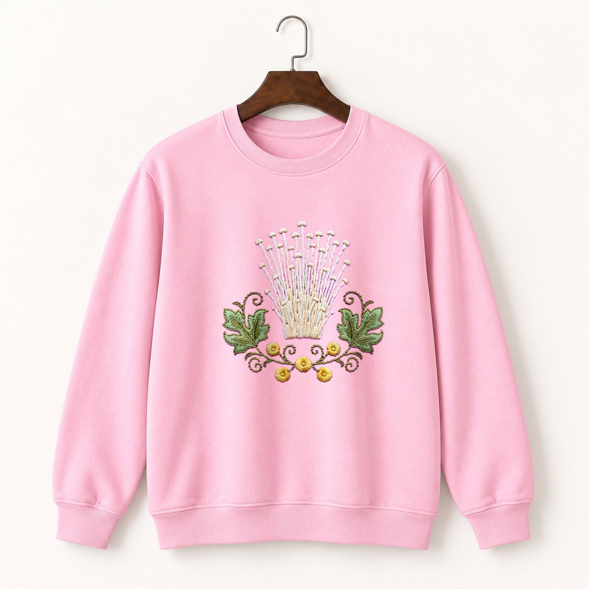 Enoki Mushroom Crewneck Sweatshirt 4