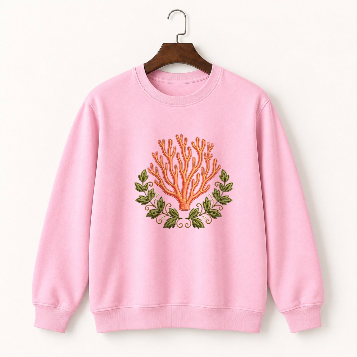 Coral Mushroom Crewneck Sweatshirt 4