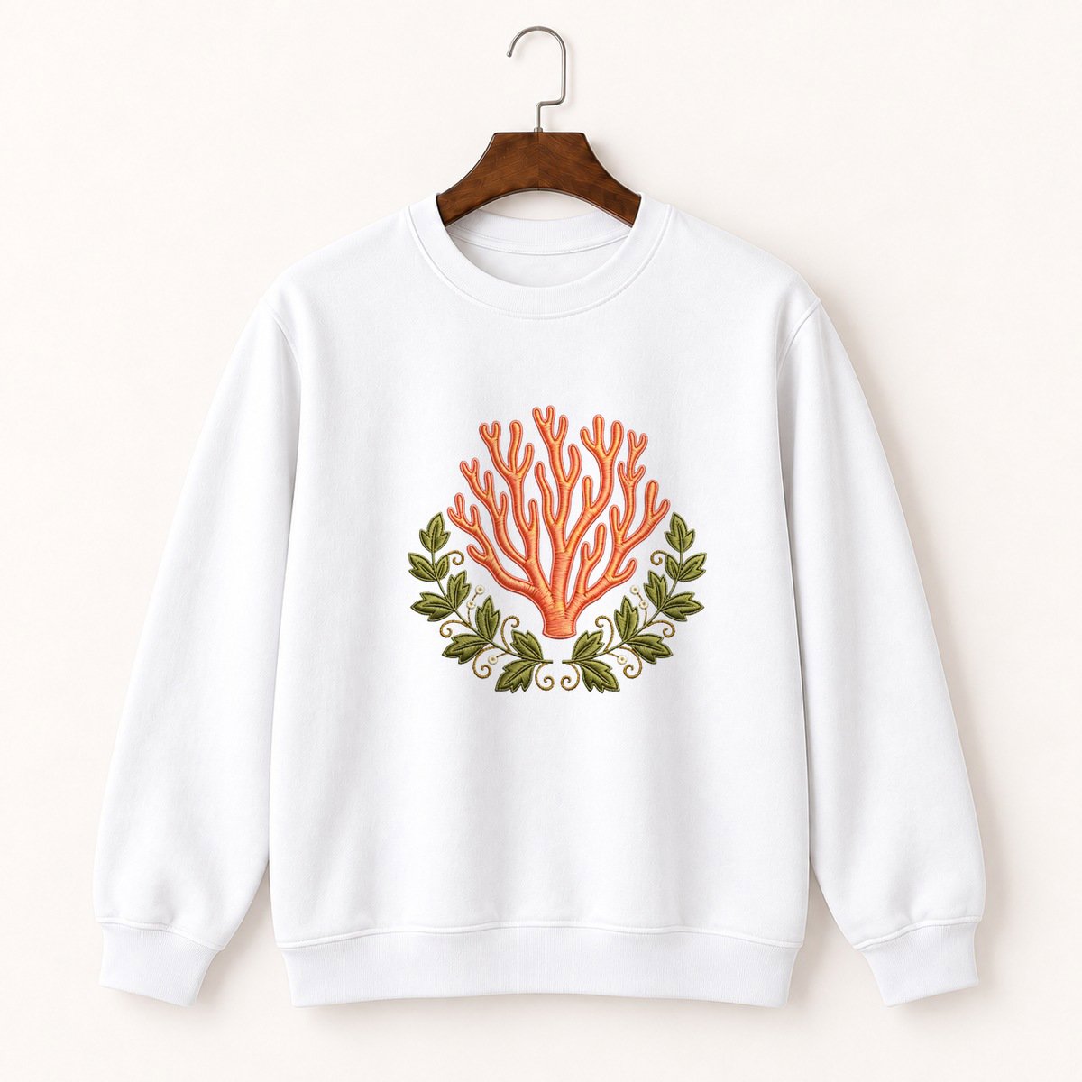 Coral Mushroom Crewneck Sweatshirt 5