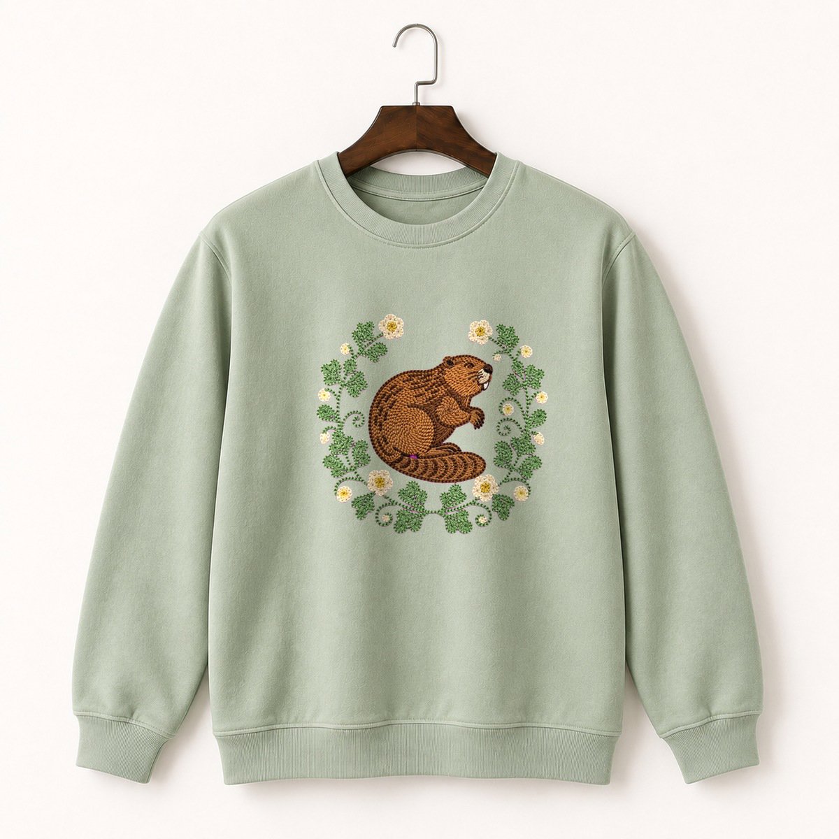 North American Beaver Crewneck Sweatshirt 2