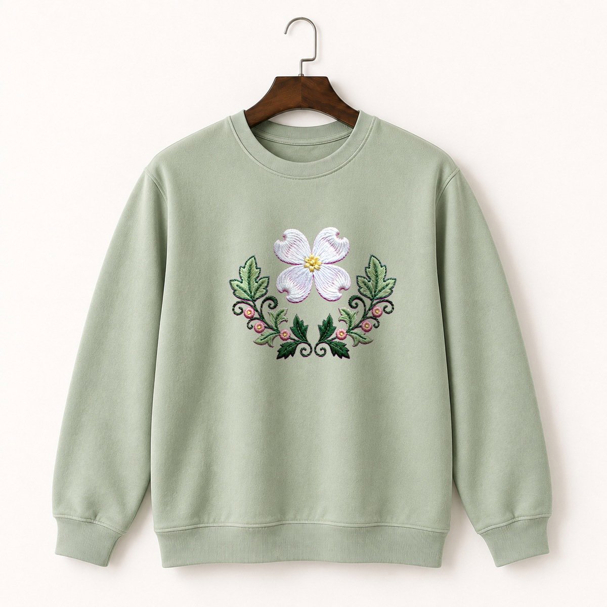 Dogwood Flower Crewneck Sweatshirt 2