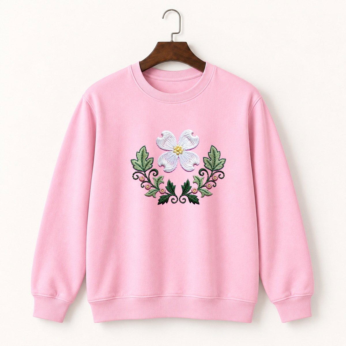 Dogwood Flower Crewneck Sweatshirt 4