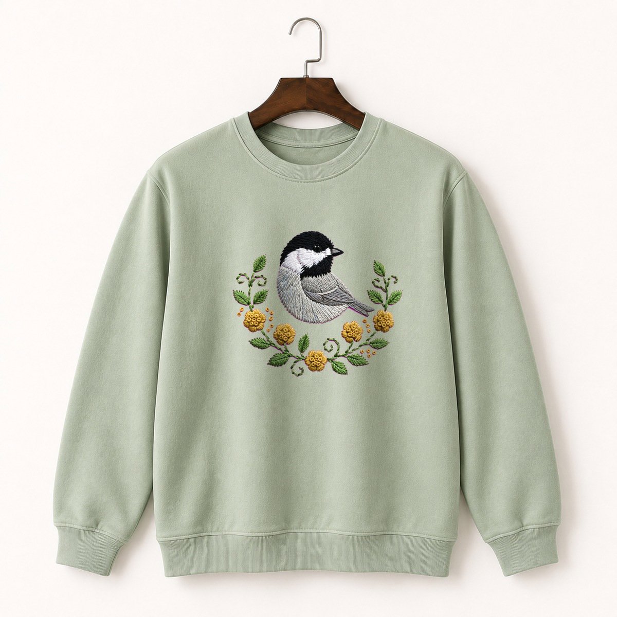 Black-Capped Chickadee Crewneck Sweatshirt 2