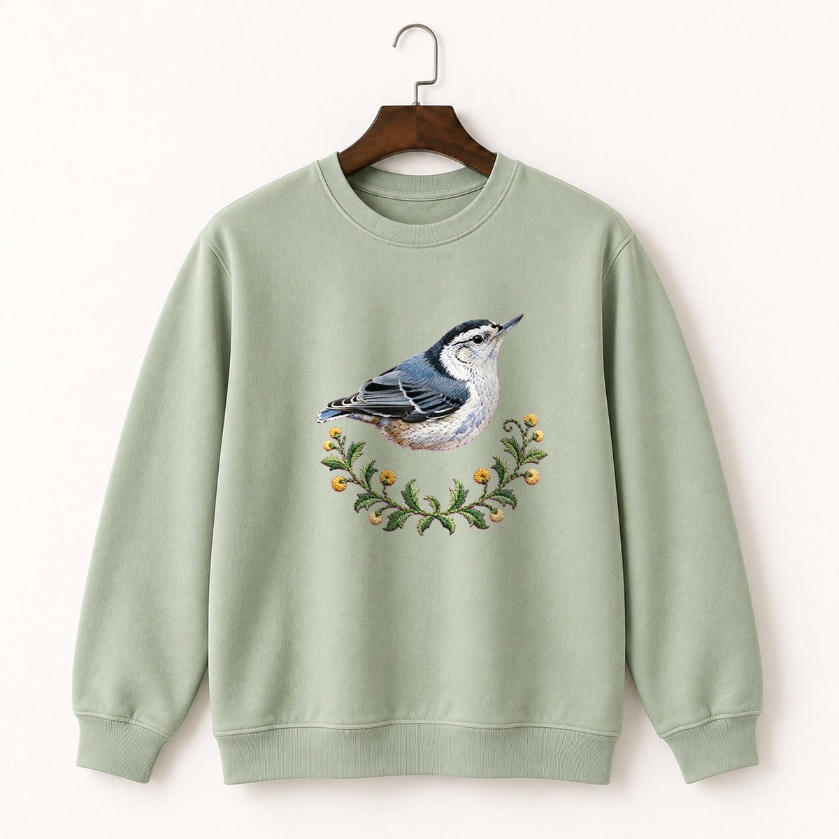 White-Breasted Nuthatch Crewneck Sweatshirt 2