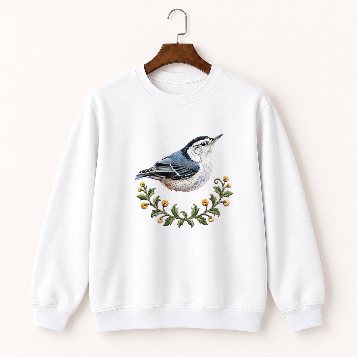 White-Breasted Nuthatch Crewneck Sweatshirt 5
