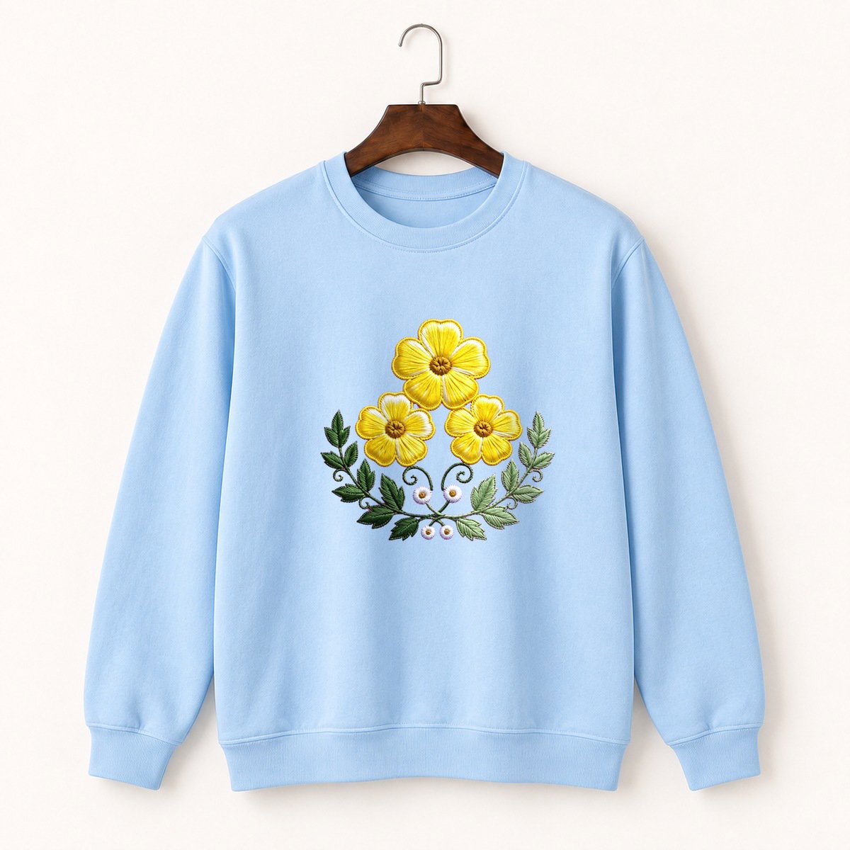 Buttercup Flower Crewneck Sweatshirt 1