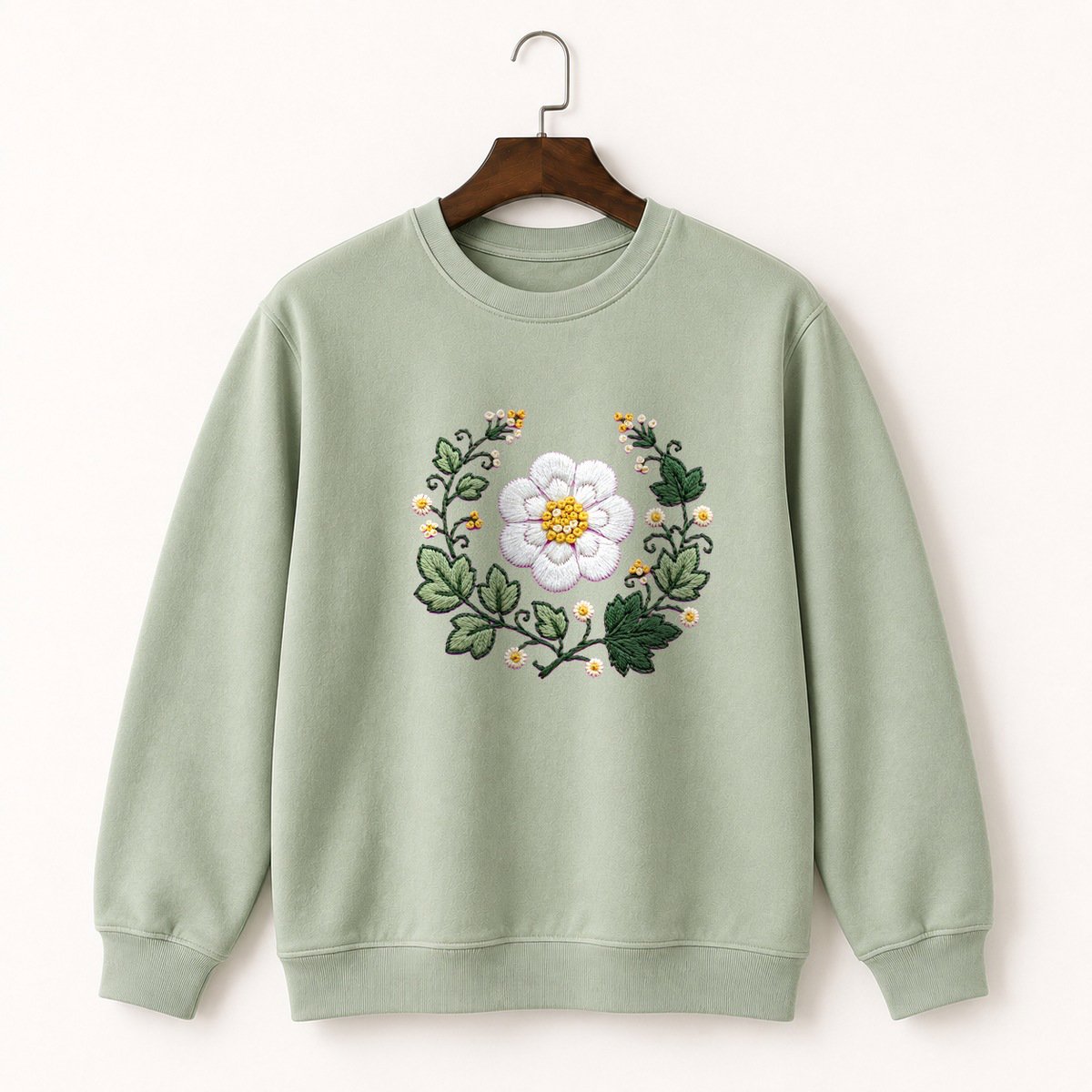 Bloodroot Flower Crewneck Sweatshirt 2