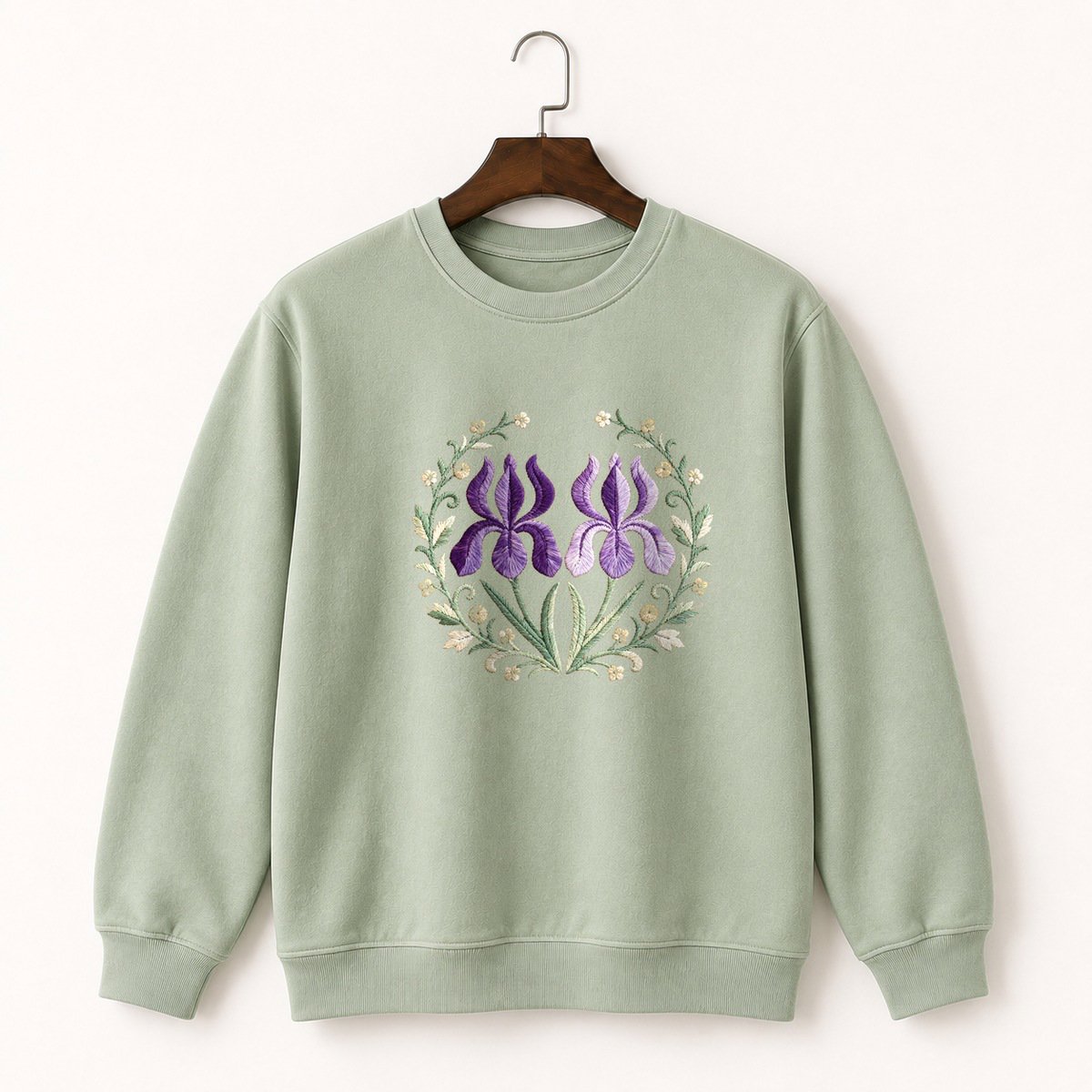 Iris Flower Crewneck Sweatshirt 2