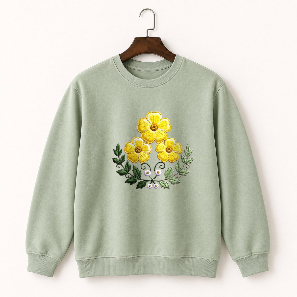 Buttercup Flower Crewneck Sweatshirt 2