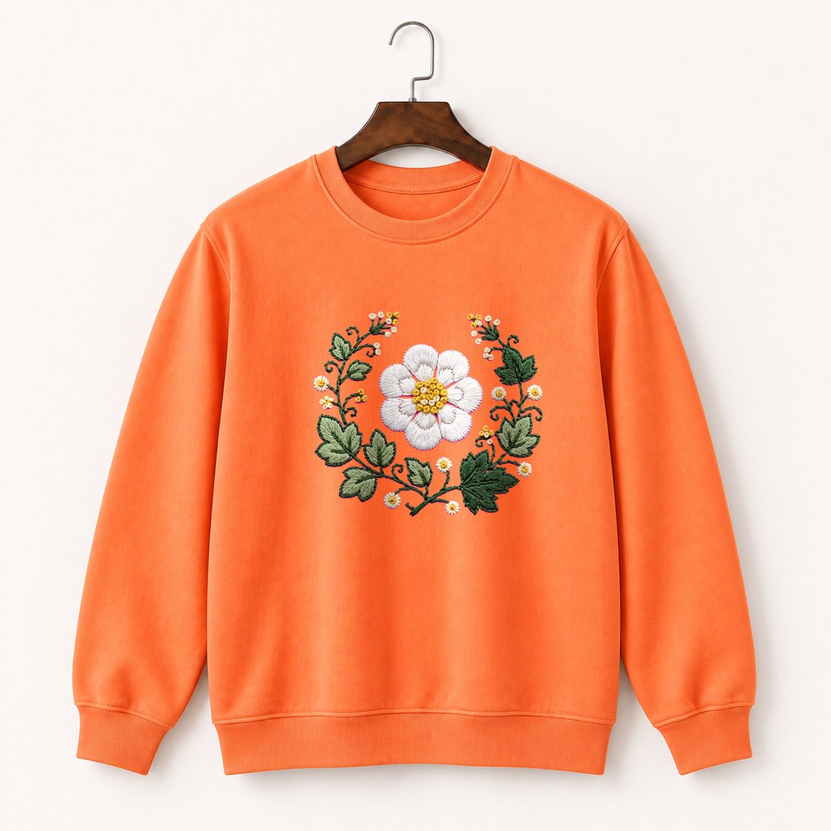 Bloodroot Flower Crewneck Sweatshirt 3