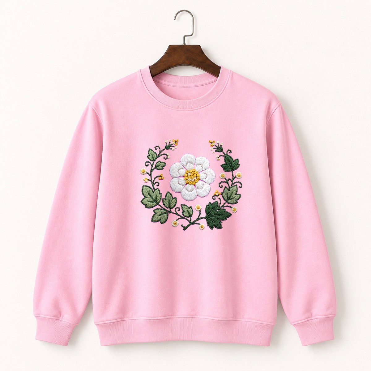 Bloodroot Flower Crewneck Sweatshirt 4